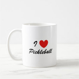 Caneca De Café Adoro Pickleball Sports Typografia Café Mug