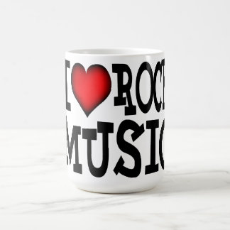 Caneca De Café Adoro Rock 'Music - Mugs