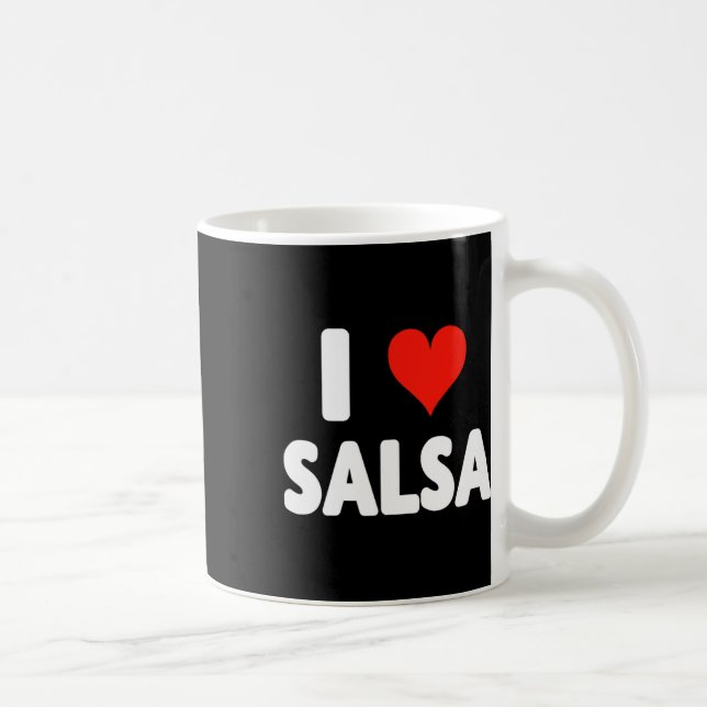 Caneca De Café Adoro Salsa Heart Dance Dance Dance Studio Mex (Direita)