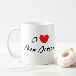 Caneca De Café Adoro Típica do Coração de Nova Jersey Coffee Mug