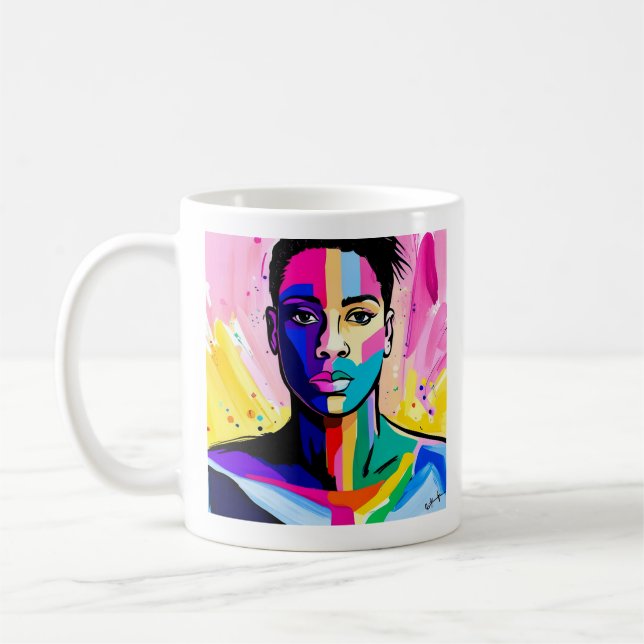 Caneca De Café Adotando Minha Autenticidade (Esquerda)