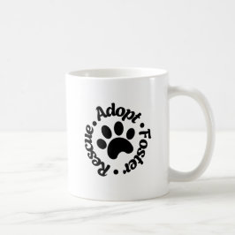 Caneca De Café Adotar Foster de Salvamento - Adotar um Dia de Pet