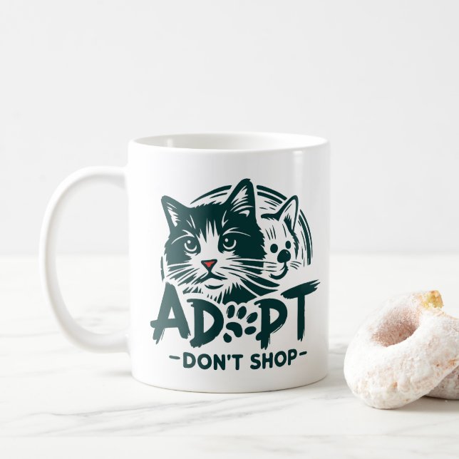 Caneca De Café Adotar não comprar 1 (Com Donut)