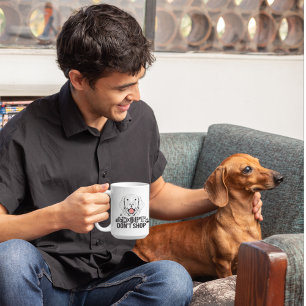 Caneca De Café Adotar Não Comprar Cachorro de Emergência Sem-Abri