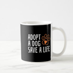 Caneca De Café Adote um cão salve uma vida dia nacional do cão an