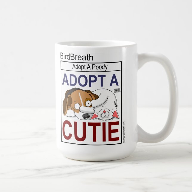 Caneca De Café Adote um Cutie (Direita)
