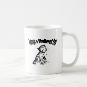 Caneca De Café Adote um Gato Abandonado