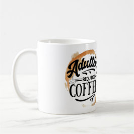 CANECA DE CAFÉ ADULTAR REQUER CAFÉ - AMOR DE CAFÉ