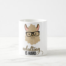 Adulto engraçado é difícil Hipster Llama