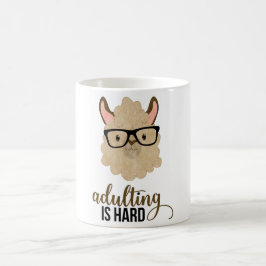 Caneca De Café Adulto engraçado é difícil Hipster Llama