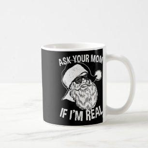 Caneca De Café Adulto Natal Pergunte a sua mãe se eu sou Papai no