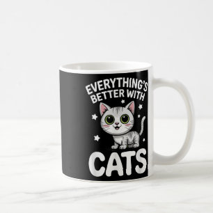 Caneca De Café Adultos De Gato Gato-Gato-Gato Ou Crianças Gatos-M