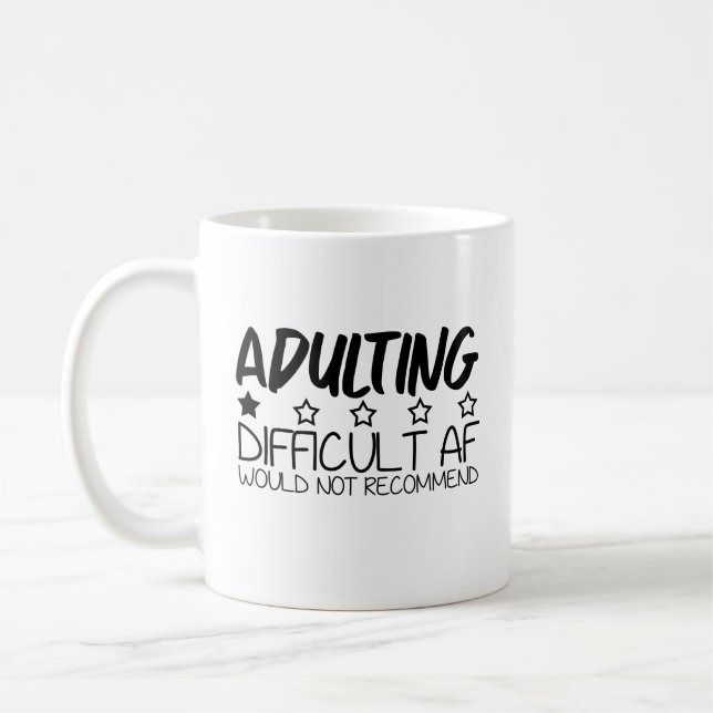Caneca De Café Adultos Dificuldade em AF Mug (Esquerda)