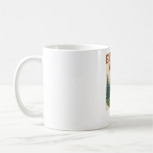 Caneca De Café Adventure de montanha "Explore mais"