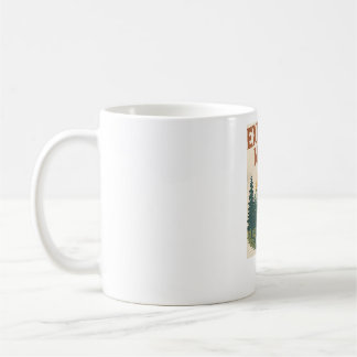 Caneca De Café Adventure de montanha "Explore mais"
