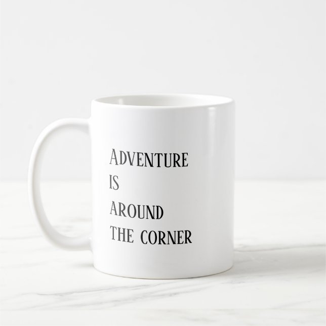 Caneca De Café Adventure Dizendo Engraçado (Esquerda)