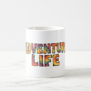 Caneca De Café Adventure Life   Tie Dye Explore Mais Hippie Hiker