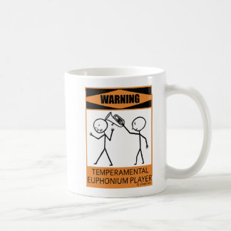 Caneca De Café Advertência - Agulha de Café Eufonium Player Tempe
