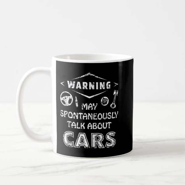 Caneca De Café Advertência De Presente Mecânico Automático Pode F (Esquerda)
