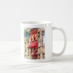 Caneca De Café Advertências Vermelhas em Brownstone Hoboken NJ