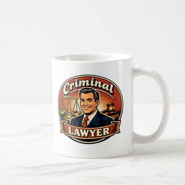 Caneca De Café Advogado Criminal (Direita)