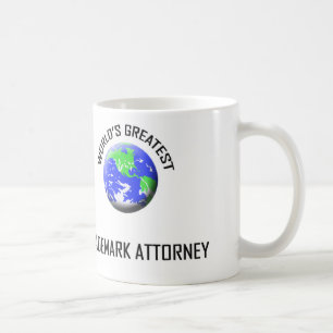 Caneca De Café Advogado da marca registrada do mundo o grande