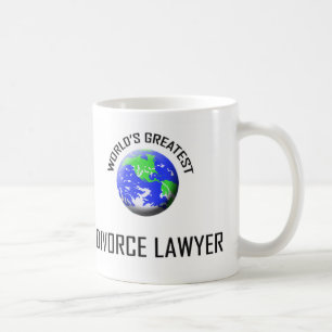 Caneca De Café Advogado de divórcio do mundo o grande