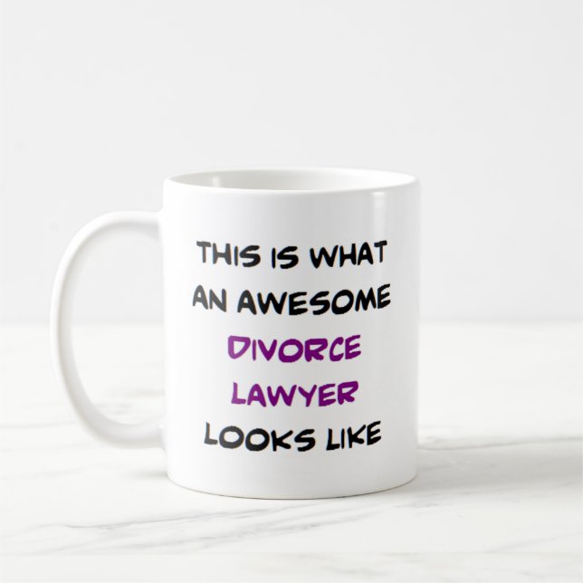 Caneca De Café advogado de divórcio incrível (Esquerda)