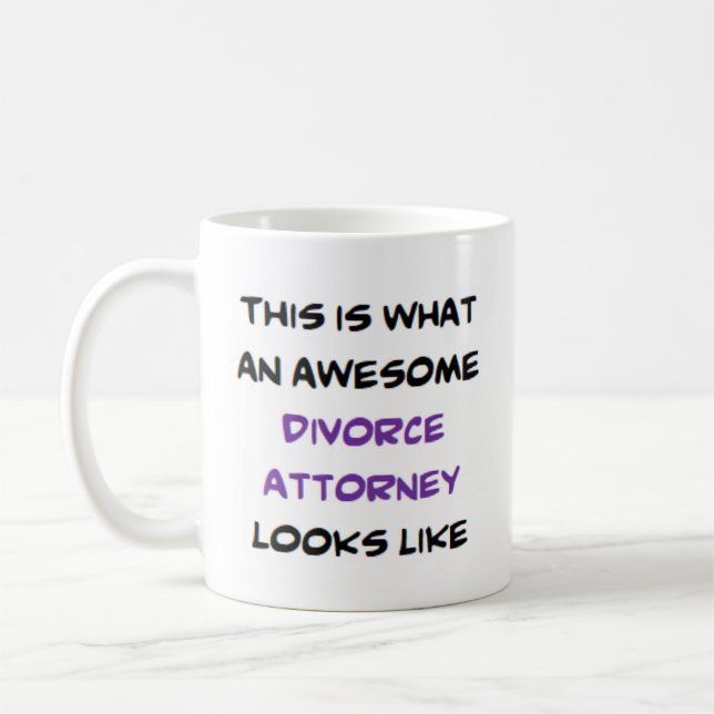 Caneca De Café advogado de divórcio, incrível (Esquerda)