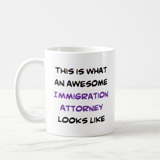 Caneca De Café advogado de imigração, incrível (Esquerda)