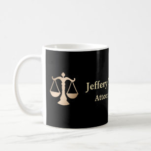Caneca De Café Advogado de Lei Escala de Justiça Personalizado