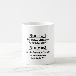 Caneca De Café Advogado de patente da regra