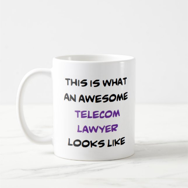 Caneca De Café advogado de telecom, incrível (Esquerda)