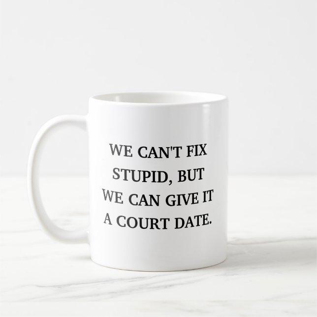 Caneca De Café Advogado Engraçado Sarcástico  (Esquerda)