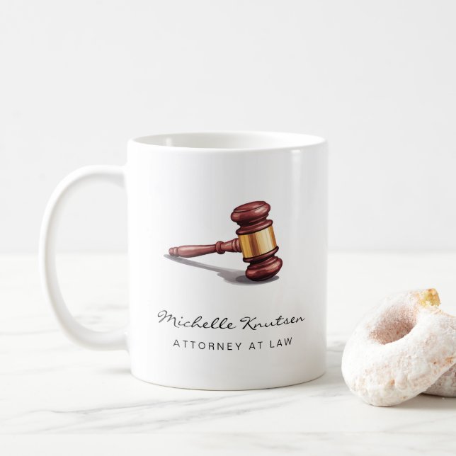 Caneca De Café Advogado Profissional de luxo (Com Donut)