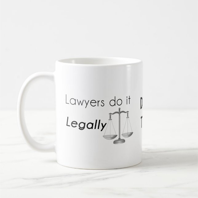 Caneca De Café Advogados fazem isso! (Esquerda)