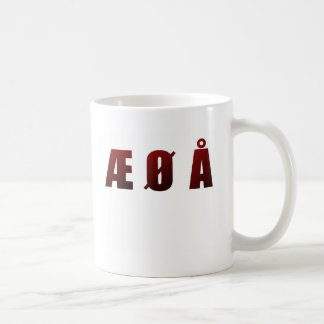 CANECA DE CAFÉ Æ Ø Å