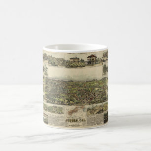 Caneca De Café Aerial View of Auburn, Califórnia (1887)
