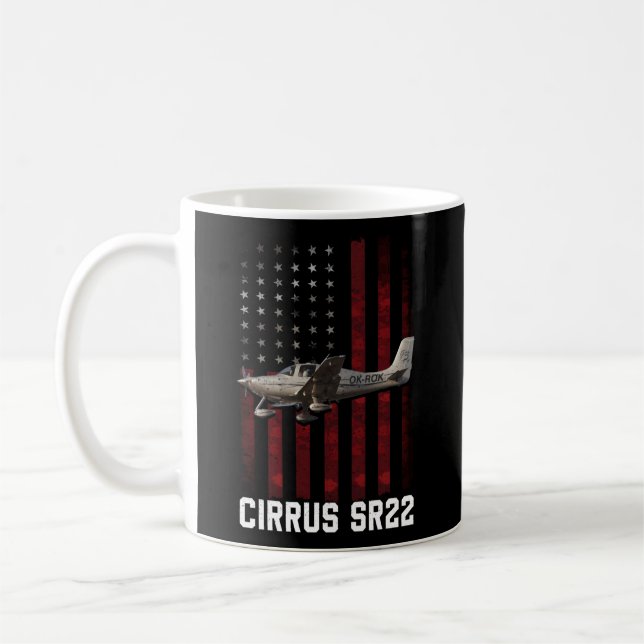Caneca De Café Aeronave Cirrus Sr22 (Esquerda)