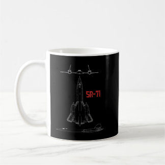 Caneca De Café Aeronave Militar Sr-71 Piloto De Usaf Blackbird Gi