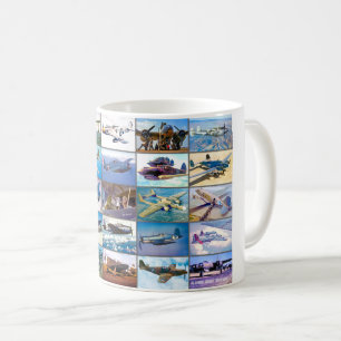 CANECA DE CAFÉ AERONAVES DE COMBATE DOS EUA - GUERRA MUNDIAL 2 "M