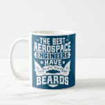 Caneca De Café Aerospace Engineer Bearded Aerospace Engineering<br><div class="desc">Aerospace Engineer Bearded Aerospace Engineering Engineer Gift. Perfect gift for your dad,  mom,  papa,  men,  women,  friend and family members on Thanksgiving Day,  Christmas Day,  Mothers Day,  Fathers Day,  4th of July,  1776 Independent day,  Veterans Day,  Halloween Day,  Patrick's Day</div>