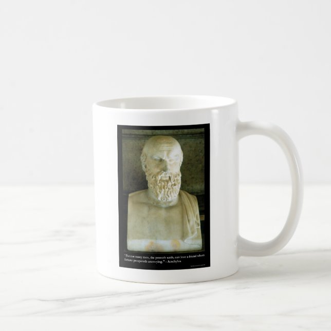 Caneca De Café Aeschylus "Provérbio Diz" Citação Presentes Camise (Direita)
