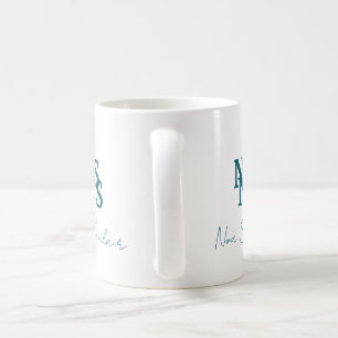 Caneca De Café Aestética Verde Seu Nome
