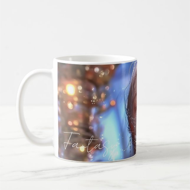 Caneca De Café Aesthetic / Dark Fantasy Girl (Esquerda)