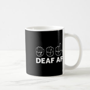 Caneca De Café Af Asl Sinal Linguagem de Mão Orgulho Surdo