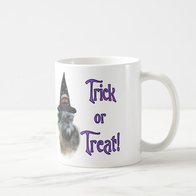 Caneca De Café Affenpinscher Trick (Direita)