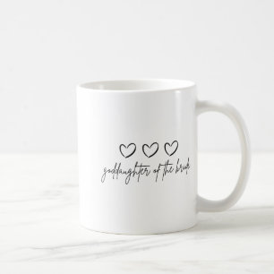 Caneca De Café Afiliada Minimalista Da Noiva Casamento Combinando