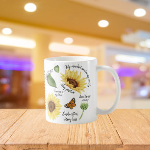 Caneca De Café Afirmação Diária Faca Positiva do Groovy