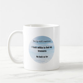 Caneca De Café Afirmação Diária, Tesouros Dentro do Humor